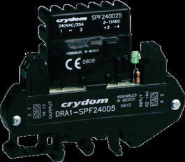 DRA1-SPFE240D25R, Solid state relay single phase - 3...15 VDC 10 A, Sensata