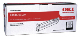 43460208, Drum black C3300/3400 15'000 pages, Oki