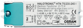 HTN 75/230-240 I, Halogen lamp transformer 20...75 W, Osram
