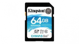 SDG/64GB, SDXC Card 64GB UHS-I/U3/V30, Kingston