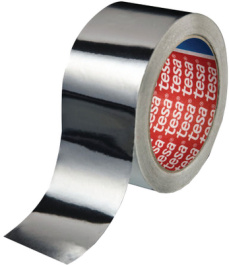 50565 75MM X 50 M TRANSPAR, Aluminium tape silver 75 mmx50 m, Tesa