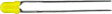 HLMP-1719-A00A2 LED; в корпусе; желтый; 3мм; Кол-во диод: 1; 2мА; 50°; 1,8?2,5В