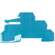 1067980000 Fixing plate 47.95 x 2 x 84.5 mm blue