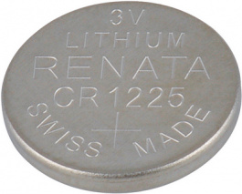 CR1225, Батарея: литиевая; 3В; CR1225; Кол-во бат: 1; O12x2,52мм; 48мАч, Renata