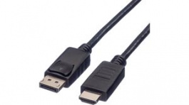 11.04.5783, DisplayPort - HDTV Cable m-m Black 4.5 m, Roline