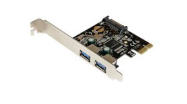 PEXUSB3S23, PCI Express USB-A Card with SATA Power, 2x USB 3.0, PCI-E x1, StarTech.com
