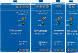 DRB-15-24-1, Switched-Mode Power Supply Adjustable, 24 VDC/630 mA, 15 W, TDK-Lambda