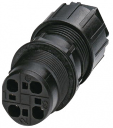 QPD W 4X2,5 9-14 M25 DT GY, Panel feed-through connector push-in 4P, Phoenix Contact