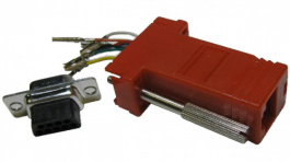 DA9-SMJ8-R-K, Adaptor D-Sub female to RJ45 9P, MH Connectors