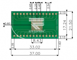 RE931-05ST, Prototyping board FR4 Epoxide + chem. Ni/Au, Roth Elektronik