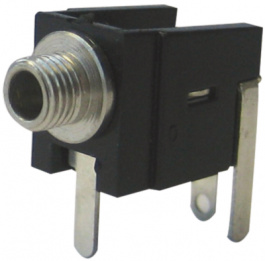 FC6811, Гнездо; Jack 2,5мм; "мама"; mono; с выключателем; THT, пайка, Cliff