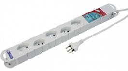 20 200235 44, Multiple socket outlet, Surge Protection, 5xCH/T13, 3 m, Type 12, Steffen