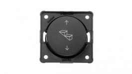 936992505, Wall Push-Button Switch Matte with Imprint INTEGRO 1x (ON)-OFF-(ON) Flush Mount 7.5A 24V Black, Berker