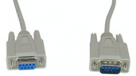 RND 765-00023, D-Sub Cable 9-Pin Male-Female 500 mm Grey, RND Connect