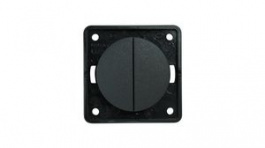 936552505, Wall Rocker Switch Matte INTEGRO 2x ON-OFF Flush Mount 16A 250V Anthracite, Berker