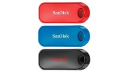 SDCZ62-032G-G46T [3 шт], USB Stick, Pack of 3, Cruzer Snap, 32GB, USB 2.0, Black/Blue/Red, Sandisk