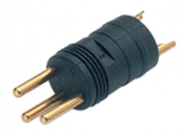 09-3411-70-03, Insert for M8 tube 768 series 3-pole, Binder