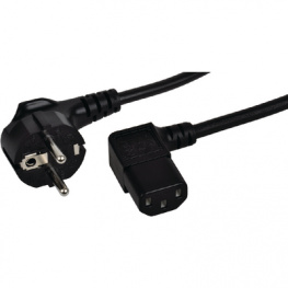 SP-230-06-S, Mains Cables PE contact 90deg-Plug C13 90deg-Socket 1.8 m, Maxxtro