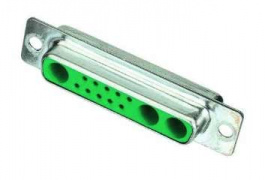 09693015133, D-Sub Mixed Cable Connector 13W3/Female connector/13W3/through hole 3.1 mm, Harting