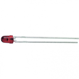 HLMP-1301, LED; 3мм; красный; 3,4мкд; 60°, Broadcom (Avago)