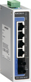 EDS-205A-M-ST-T, Switch 4x 10/100 1x 100FX ST/MM -, Moxa