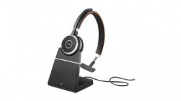 6593-823-499, Headset, Evolve 65, Mono, On-Ear, 20kHz, Wireless, Black / Red, Jabra