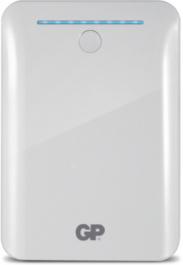 GPGL301 PORTAB POWERBANK WHITE, Charger, Li-polymer/Li-ion, GP Batteries