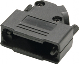 D45PK-P-25-BK-K, Корпус: для разъемов D-Sub; D-Sub HD 44pin, D-sub 25pin; UNC4-40, Encitech Connectors