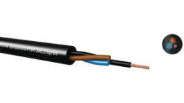 SENSOCORD-PUR 3X0,34 MM2 [100 м], Control Cable, 3 x 0.34 mm2, Unshielded, Copper Strand Bare, Fine-Wire Black, Kabeltronik