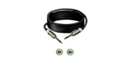 TK133, Audio Cable, Metal Mono 6.35 mm Jack Plug - 6.35 mm Jack Plug 3m, Tasker