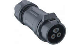 0261 07, Вилка; Разъем: круглый; размер 16; 02; PIN:7; на защелке; позолота, Lumberg Connect