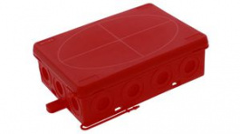 KA 016 RD, Junction Box 86x125x41mm Polyethylene (PE)/Polypropylene (PP) IP55 Red, WISKA LTD