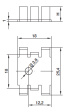 KL-166/SW Радиатор: штампованный; U; черный; L: 18мм; W: 25,4мм; H: 12,7мм