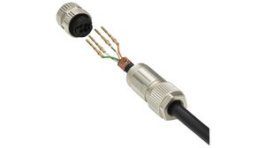 MSDS-04BFFC-SL7001, M12 Straight Socket Sensor Connector, 4 Poles, D-Coded, Crimp, ALTW Technology