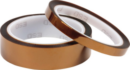 42-020-0009, Low charging Kapton tape transparent-brown 9 mmx33 m, Eurostat