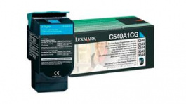 C540A1CG, Toner Cartridge, 1000 Sheets, Cyan, Lexmark