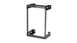RK15WALLO, 2-Post Open Frame Rack, 15U, Steel, 90kg, Black, StarTech.com