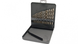A205319, HSS-R twist drill bit set, 19-part, Terrax