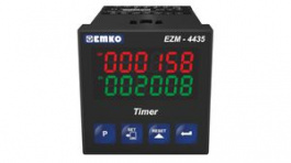 EZM-4435.2.00.0.1/00.00/0.0.0.0, Hour Meter, 46x46mm, 24V, LED, 7-Segment, 8mm, 6 Digits, EMKO Elektronik A.S.