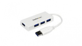 ST4300MINU3W, USB Hub, 4x USB A Socket - USB A Plug, StarTech.com