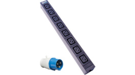 RND 465-00233, PDU 19'', 8 x C19, Black, Plug CEE16 (IEC), RND Connect