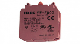 YW-EW02, Double Contact Block Purple, IDEC