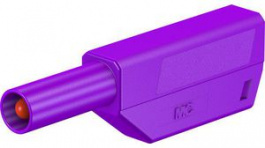 22.2657-26, Stackable Banana Plug _4mm Violet 32A 1kV Nickel-Plated, Staubli (former Multi-Contact )