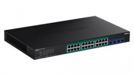 TPE-30284, PoE Switch, Managed, 10Gbps, 370W, RJ45 Ports 24, PoE Ports 24, Trendnet