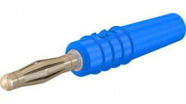 22.2618-23, In-Line Banana Plug \x1a2mm Blue 10A 60V Gold-Plated, Staubli (former Multi-Contact )