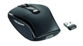 S26381-K471-L100, Silent Wireless Mouse WI660 2000dpi Laser Black, Fujitsu