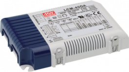 LCM-40DA, Multiple-Stage Constant Current Mode LED Driver 42W 2 ... 100VDC1.05 A, MEAN WELL
