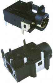 FC68129, Гнездо; Jack 3,5мм; "мама"; с двумя выключателями; THT; W:10,2мм, Cliff