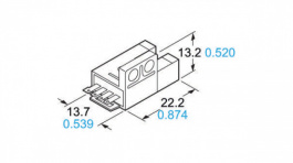 PM-R54, U-Shaped Photoelectric Sensor, Fork Light Barrier, 0...5 mm, Panasonic