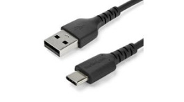 RUSB2AC2MB, Charging Cable USB-A Plug - USB-C Plug 2m Black, StarTech.com